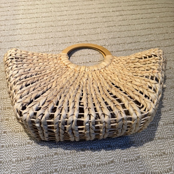 Bujibaja Straw Bag with Circle Handle - Picture 2 of 7